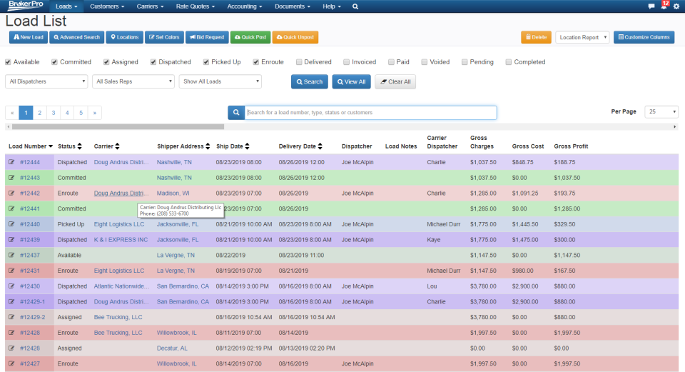 screenshot of Broker PRO